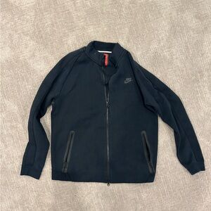 Nike Men's Dark Jacket with Zippered Pockets